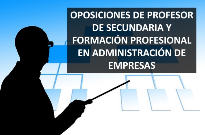Temario de las oposiciones de Profesor de Secundaria y Formación Profesional en Administración de Empresas – Descarga Gratis